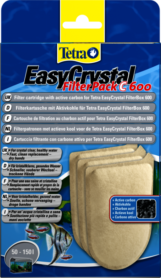 Картридж с углем для внутреннего фильтра Tetratec EasyCrystal FilterPack C 600
