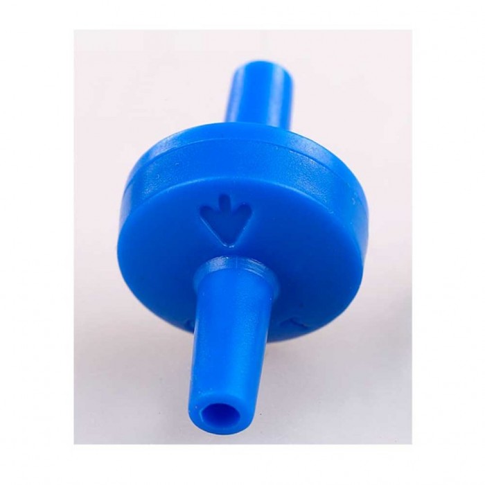 Клапан обратный для воздуха (на шланг компрессора) синий