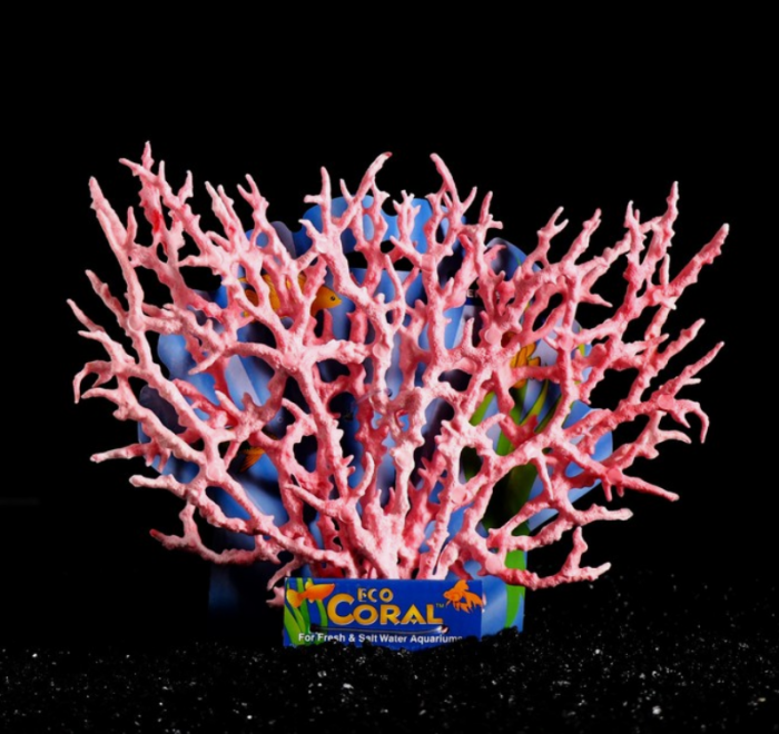 Коралл пластиковый большой 24,5 х 4 х 19 см, розовый 1303467