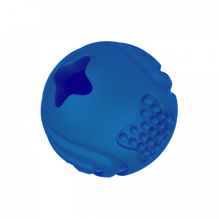 Игрушка Mr.Kranch для собак Мяч 6,5 см синий с ароматом курицы