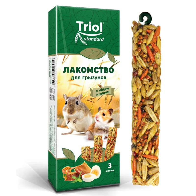 TRIOL лаком.д/грызунов с мёдом, 1 шт