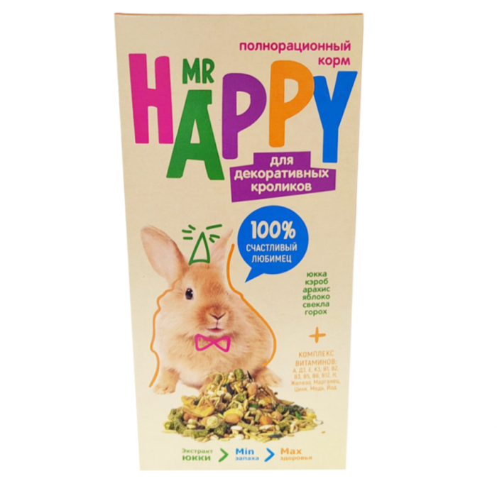 Mr Happy 900 гр корм д/кроликов