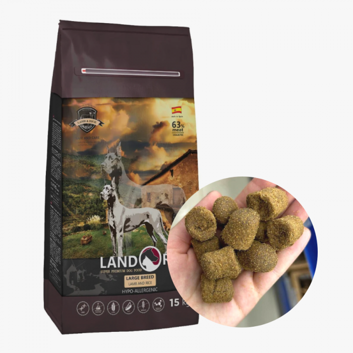 Landor 100 гр для Взрослых собак КРУПНЫХ пород Ягнёнок с рисом