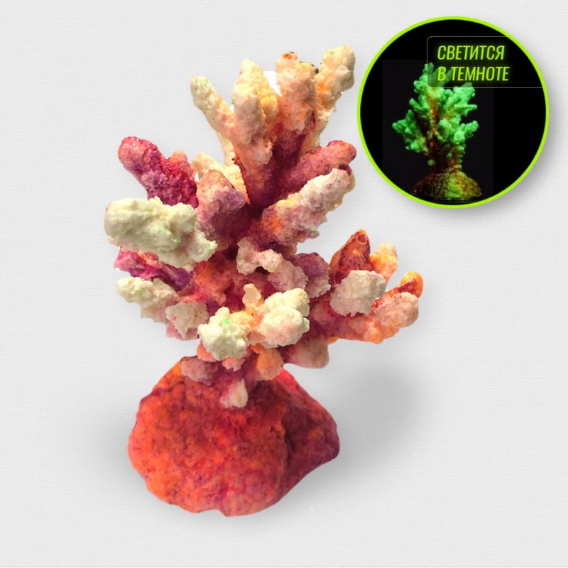 Коралл ветка персиковый Кс-1316 ГротАква