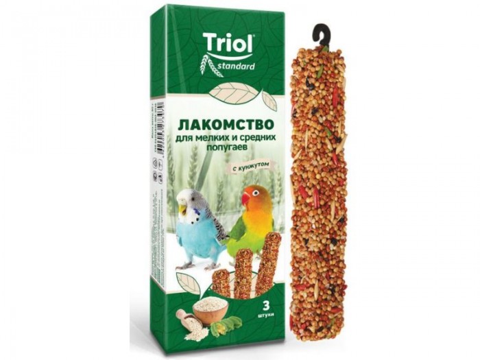 Triol: палочки д/волнистых попугаев с кунжутом 3 в 1  50161002