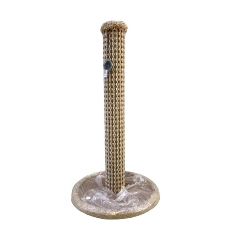 Когтеточка Столбик ковролиновый, 80 см, дразнилка 3178
