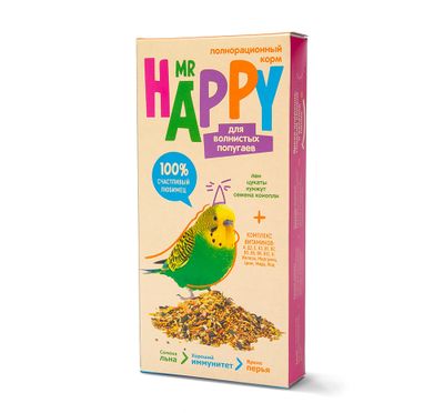 Mr Happy 500 гр корм д/волнистых попугаев