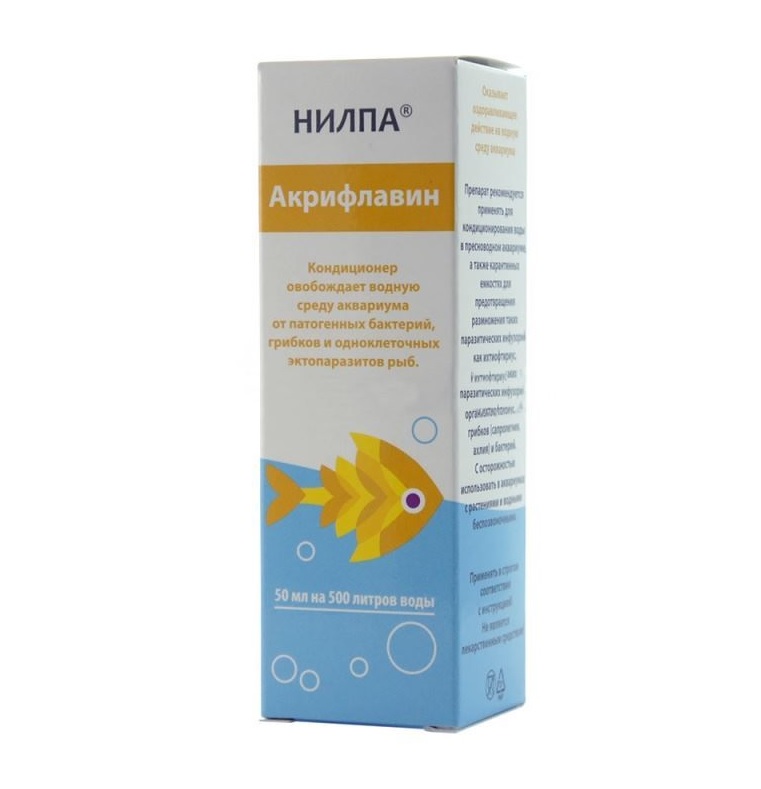 НИЛПА Акрифлавин 100 мл от патогенных бактерий и одноклеточных экзопаразитов