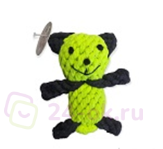 Игрушка д/собак "Веревка - плетеная панда", 150мм /240/