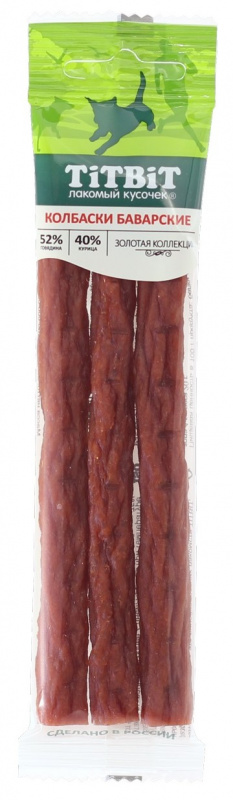 Титбит Колбаски Баварские для собак 35 г Золотая коллекция