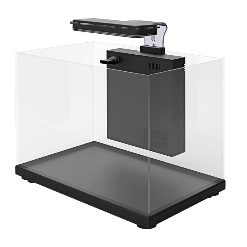 Аквариум Atman ZGT-50 черный,41 литр, 50,4х25,4х34см (в комплекте внутренний фильтр, LED светильник,