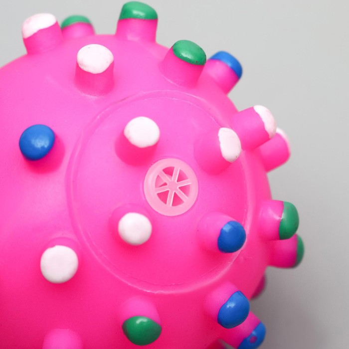 Игрушка для собак "Бактерия" 6,3 см 5059974 пищащая цвет в ассортименте