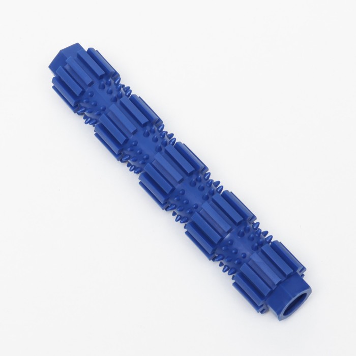 Игрушка "Палка с шипами", TPR, 18 см, синяя 7989629 жевательная для собак (искл)