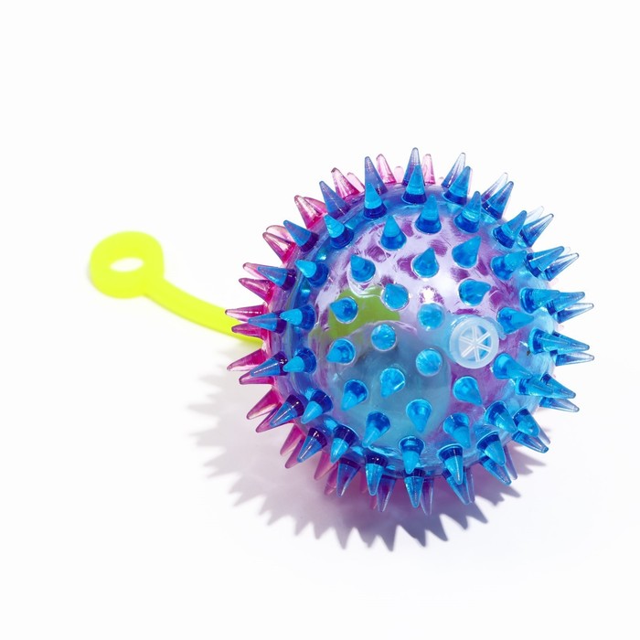 Мяч светящийся для животных малый, TPR, 6 см, цвет в ассортименте