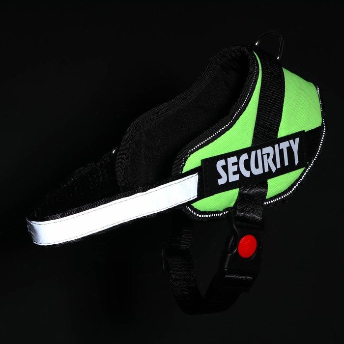 Шлейка мягкая р-р S, ОШ 42±8см (липучка), ОГ 43-54 см светоотражающая на шее (7626841,7626840)