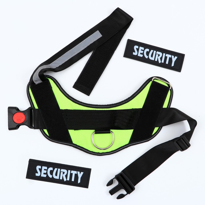 Шлейка мягкая р-р S, ОШ 42±8см (липучка), ОГ 43-54 см светоотражающая на шее (7626841,7626840)