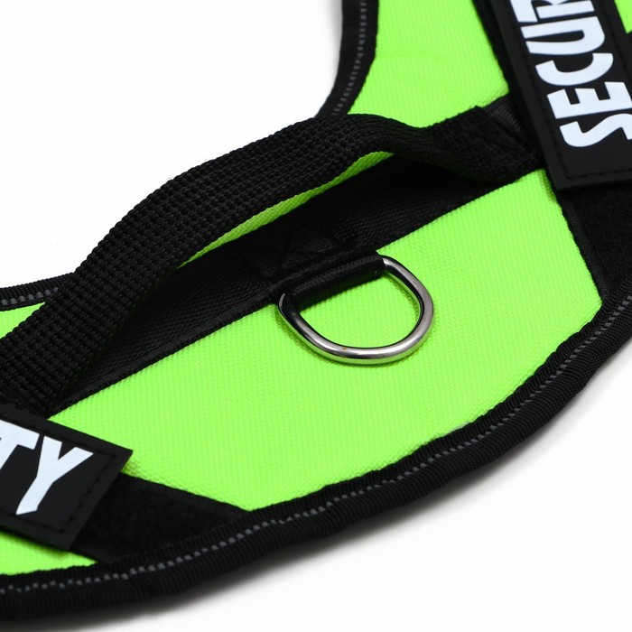 Шлейка мягкая р-р S, ОШ 42±8см (липучка), ОГ 43-54 см светоотражающая на шее (7626841,7626840)