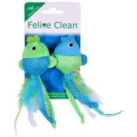 Feline Clean игрушка для кошек Dental Рыбки, ленты и перья( цена за 1 шт)