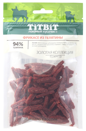 TiTBiT "Золотая коллекция" 70 г Фрикасе из телятины д/собак