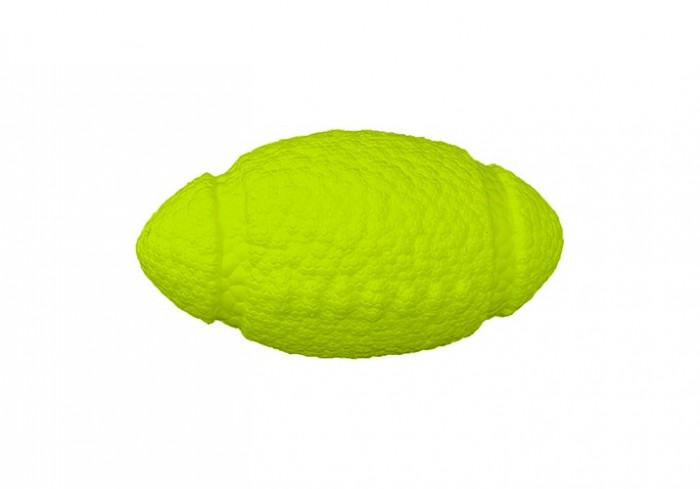 Игрушка Mr.Kranch для собак Мяч-регби 14 см неоновая желтая