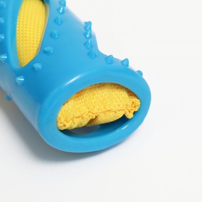 Большая 3-слойная палка, TPR+нейлон+ПВХ, 30 х 4,5 см, голубая/жёлтая