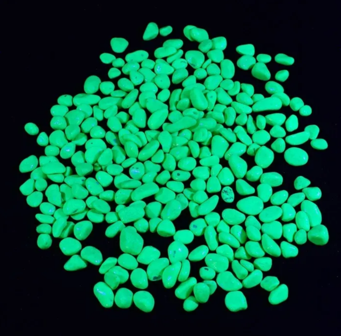 Грунт 800 г фр 8-12 мм зеленый флуоресцентнный 4886473