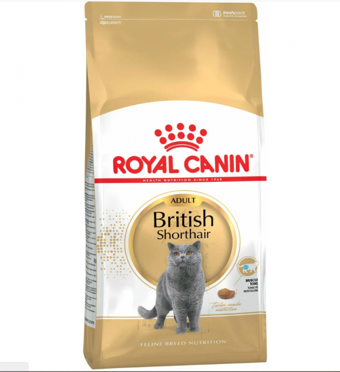 Корм Royal Canin British Shorthair Adult для кошек породы Британская короткошерстная