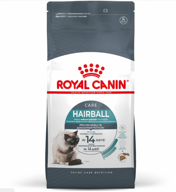 Корм для кошек Royal Canin Intense Hairball для выведения волосяных комочков