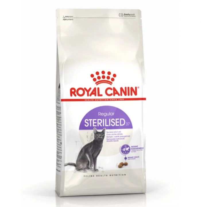 Корм Royal Canin Sterilised для стерилизованных кошек и кастрированных котов старше 12 лет