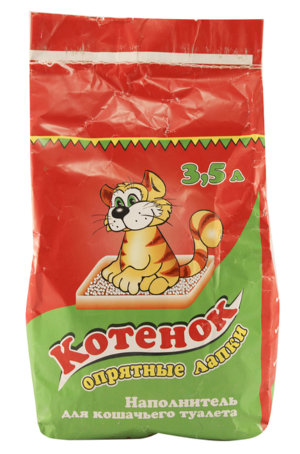 Котенок 3,5 л (1,55 кг) Впитывающий наполнитель д/кошек