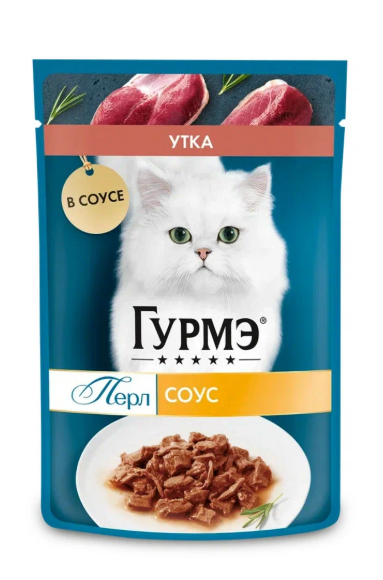 Гурме 75 гр. Перл конс д/к с уткой в соусе