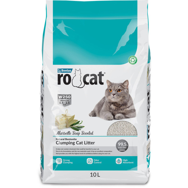Ro Cat 5 л 4,25 кг Комкующийся наполнитель д/кошек  с ароматом марсельского мыла