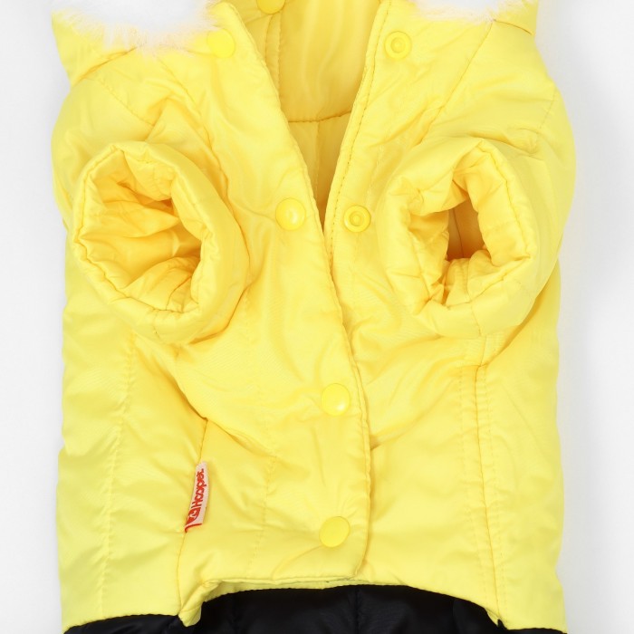 Комбинезон "Пушок", размер  M (ДС 30 см, ОГ 42, ОШ 32 см), жёлтый   9667295