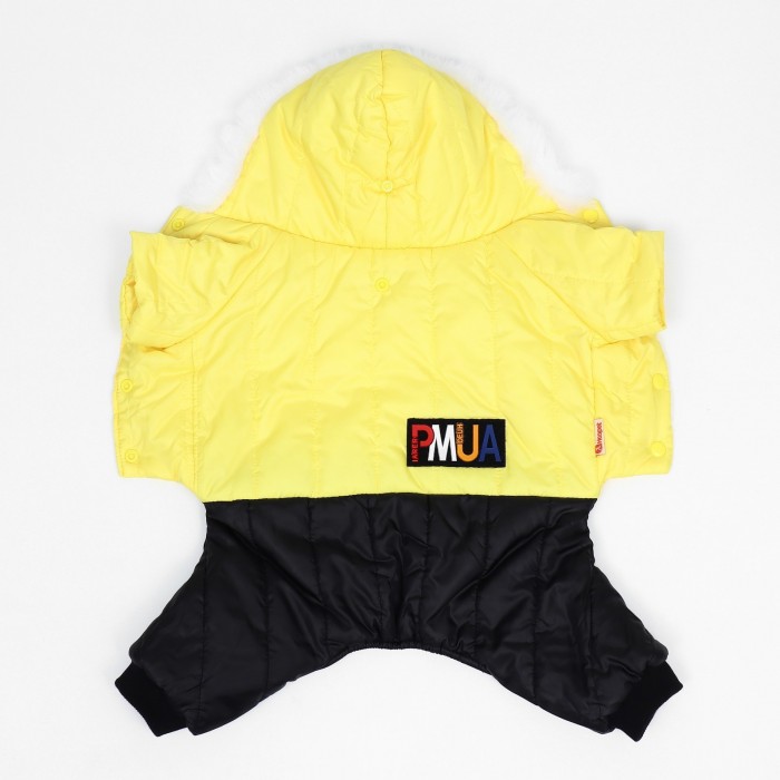 Комбинезон "Пушок", размер  M (ДС 30 см, ОГ 42, ОШ 32 см), жёлтый   9667295