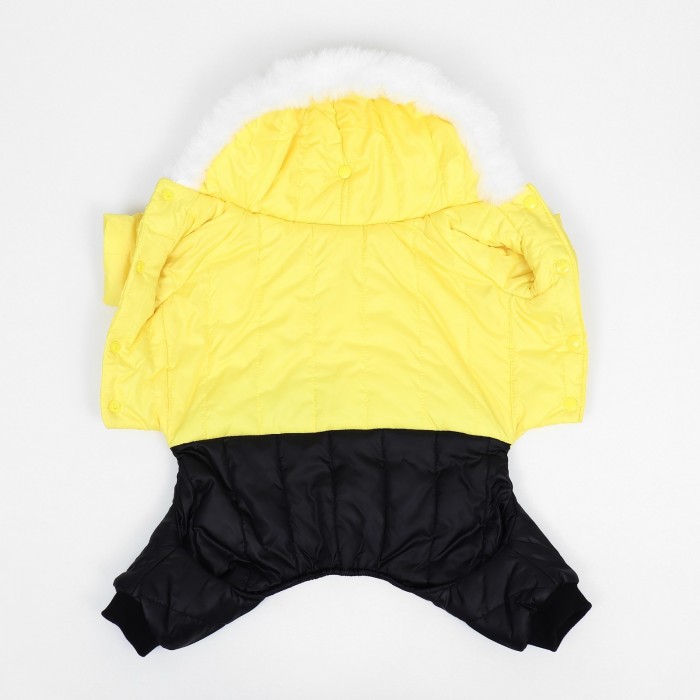 Комбинезон "Пушок", размер  M (ДС 30 см, ОГ 42, ОШ 32 см), жёлтый   9667295