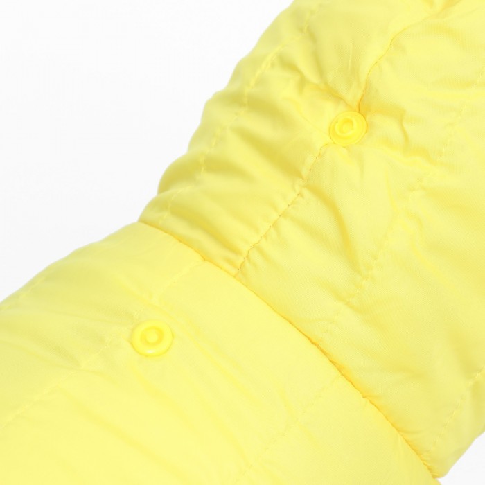 Комбинезон "Пушок", размер  M (ДС 30 см, ОГ 42, ОШ 32 см), жёлтый   9667295