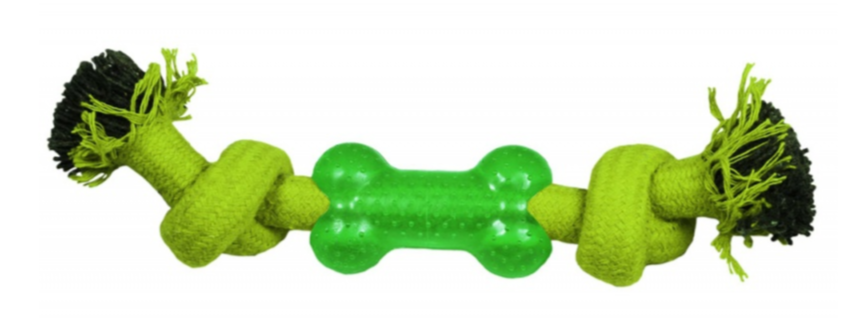 Игрушка (Triol) Веревка-канат, 2 узла и кость, 240мм