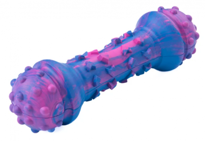 Игрушка Mr.Kranch для собак Гантель дентальная 18см разноцветная не аромат