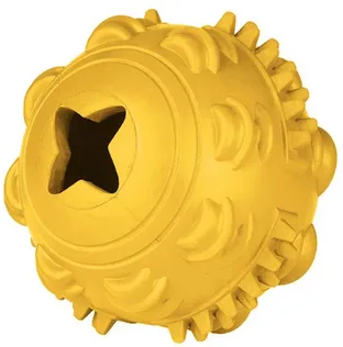 Игрушка Mr.Kranch для собак Мяч 8см желтый с ароматом сливочного мороженого