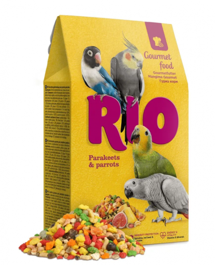 Рио 250 гр Гурмэ д /средних и крупных попугаев