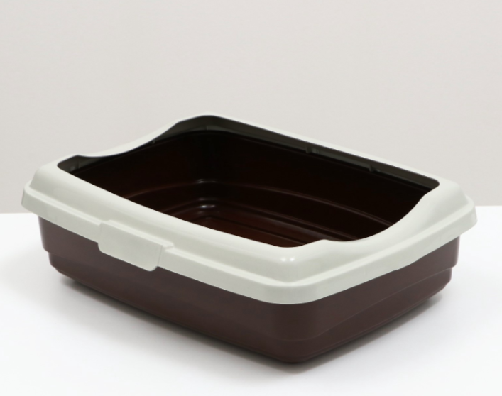 Туалет большой с бортиком Atlantis "Стандарт", 43 х 33 х 12,5 см, шоколад 9223149