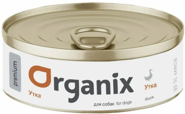 Organix (консерв.) 100 г для собак с уткой