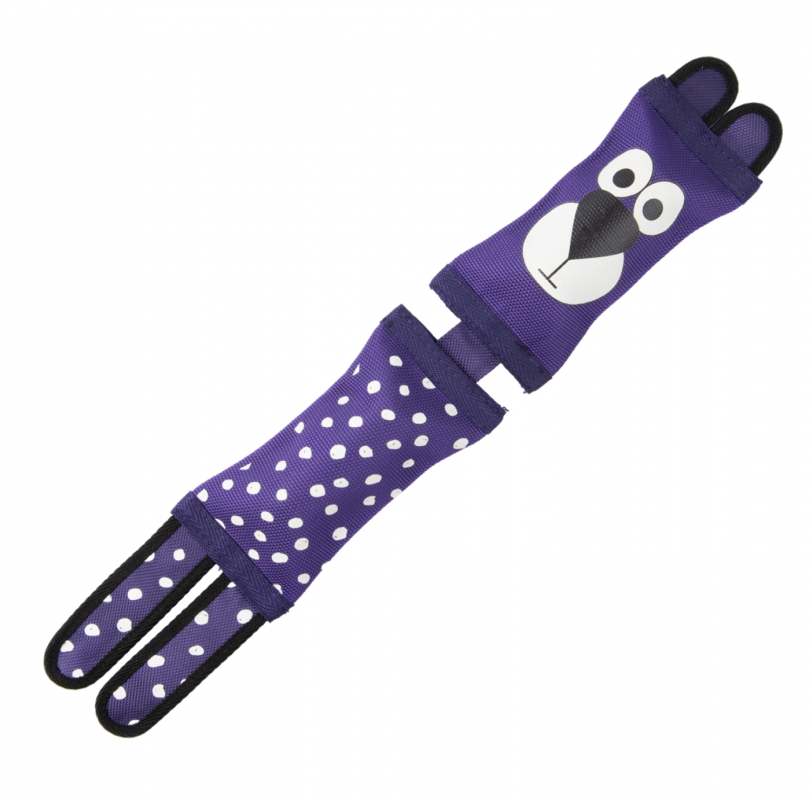 Игрушка Mr.Kranch для собак Медвежонок из пожарного шланга 50 см фиолетовая