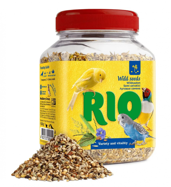 РИО Семена луговых трав 240 г  Лакомство для всех видов птиц