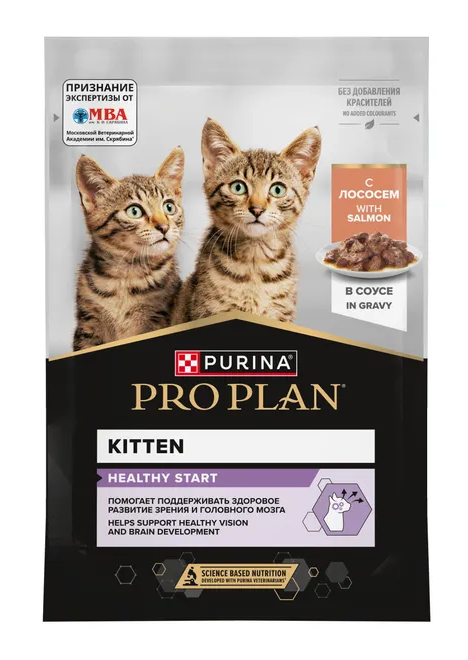 ПроПлан д/котят 85 гр Лосось соус