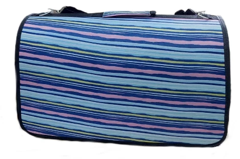 Сумка-переноска "Цветные полосы" 47х25х25см, ПВХ