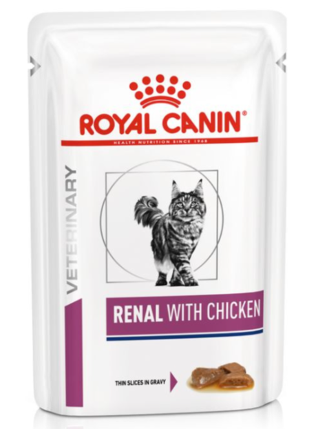 Роял 85 г Ренал с курицей соус (для кошек)
