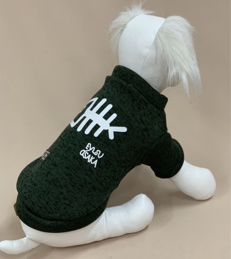 Толстовка-бомбер "Fish" хаки, S