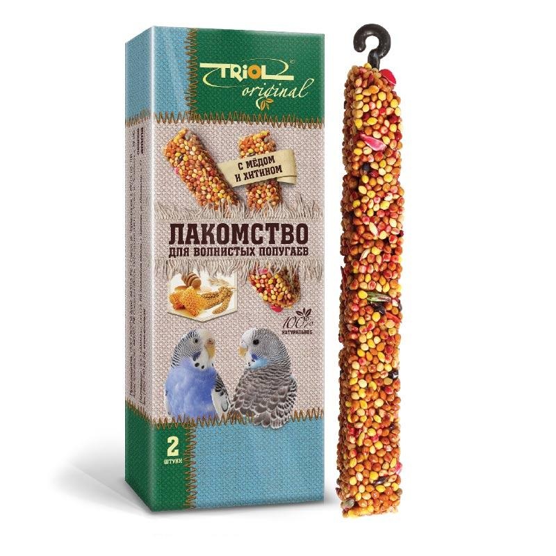 Triol: палочки д/волнистых попугаев с мёдом и хитином