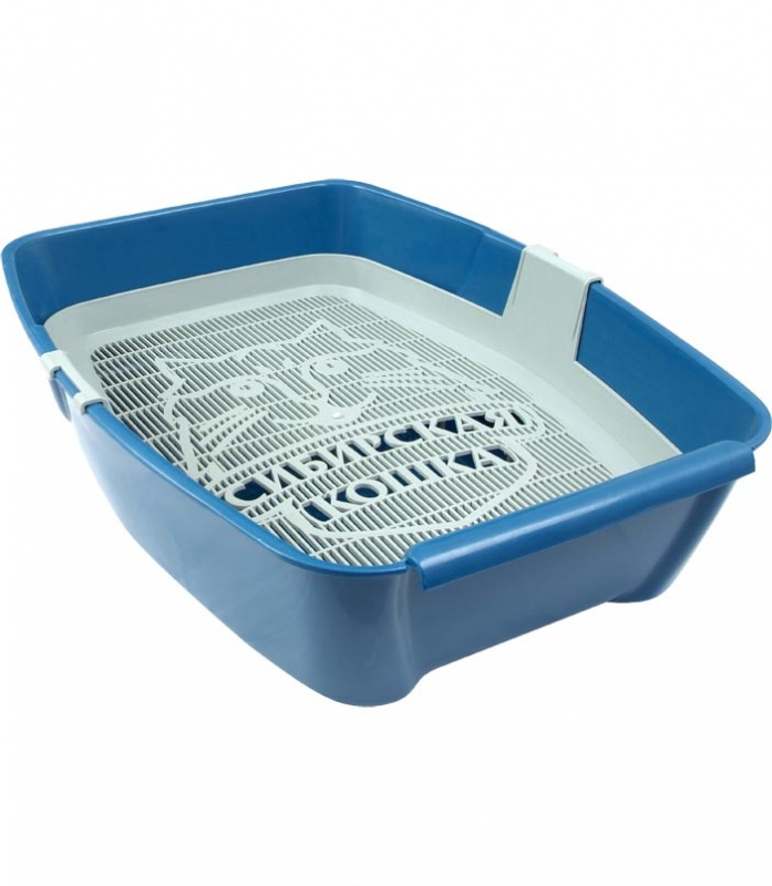 Туалет "Сибирская кошка" Евро глубокий с сеткой д/кошек